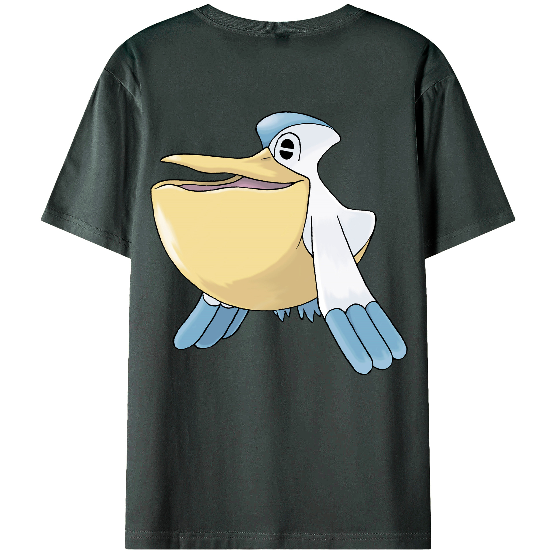 （画像用） ポケットモンスター Pokémon 綿100％ メンズ半袖Tシャツ（バックプリント） 通気性